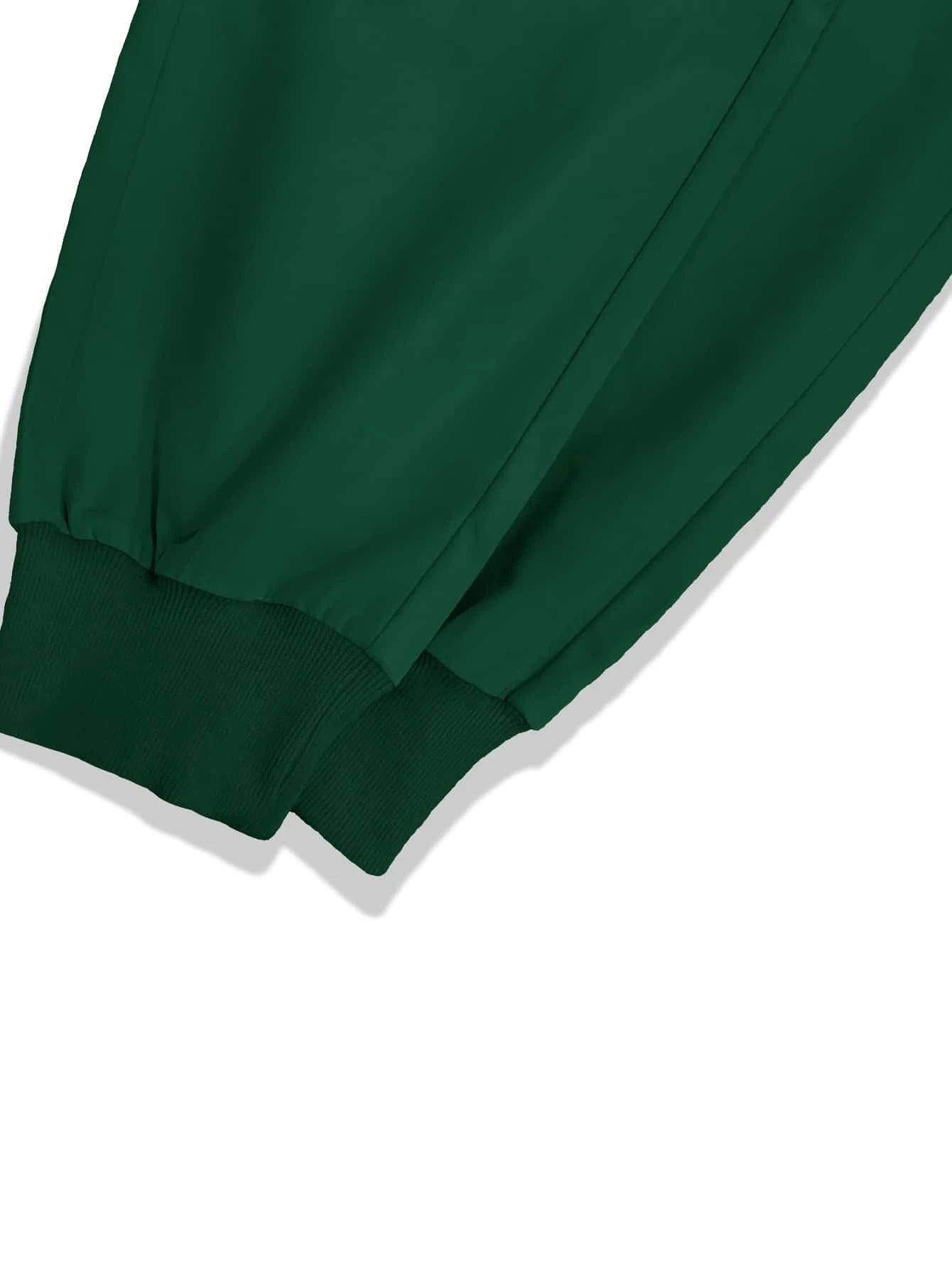 Manfinity Hypemode Men Letter Graphic Flap Pocket Drawstring Waist Cargo Pants, Back to School