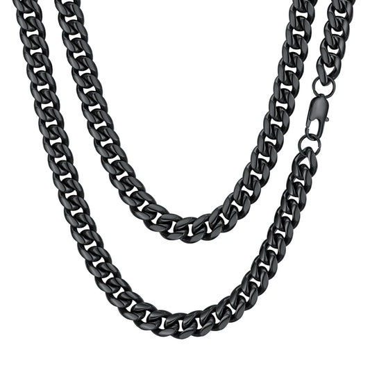 Mens Necklace Chains Stainless Steel Cuban Chain Necklace 24 Inch Jewelry Mens Gifts for Dad